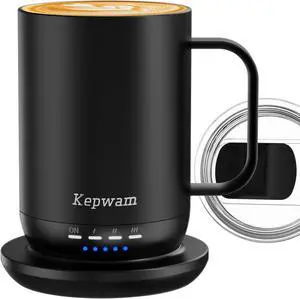 Self Heating Coffee Mug T1-16oz Fast Heating & Ultra Long-Lasting Battery Life, Heated Coffee Mug Up to 149 - Touch & App Controlled Coffee Mug, Birthday Gifts for Women and Men