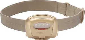 Quad Tactical MPLS Headlamp with 4 Ultrabright RGB LEDs and 78 Lumens, IPX7 Water Resistance, Essential for Camping, Paddling, Trade Work, & Safety Preparedness, Tan