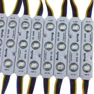 200pcs 12V 5050 SMD 3 LED Module RGB Color Changing Lights Lamp for Home Garden Xmas Wedding Party ration Letter Design (RGB Injection) 200pcs 12V 5050 SMD 3 LED Module RGB Color Changing Lights Lamp for Home Garden Xmas Wedding Party ration Letter Design (RGB Injection)