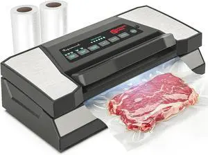 Professional Vacuum Sealer Machine Pro with New Patent Handle MVS-5181 for Food Bags, Marinate Bowls, and Meal Packing Cannister | Vacuum Sealer with Cutter and Jar Attachment