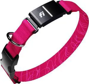 New  Series 3+ Smart Dog Collar - GPS Dog Tracker and Activity & New tness Monitor, Waterproof, LED Light, Epe Alerts, Nationwide Coverage [Free 6 Month Mship] (Pink, Large)
