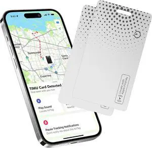 2-Pack Air Tracker Tag Wallet Tracker [  M Certied] (iOS Only) Bluetooth Tracker Smart nder for   nd My, iPhone Card Wallet nder, Wireless Charging, for Bags, Keys, Passport (White)