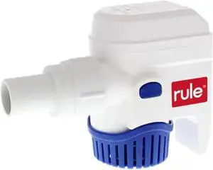 -Mate Automatic Submersible Bilge Pumps 12V RM1100B- 1100 GPH with Auto Sense ligence - Thermal Cut-Off & Backflow Prevention - Compact Design for Boats - Easy Install Threaded Discharge