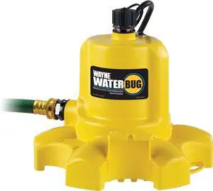 - WaterBUG 1/6 1350 GPH Submersible Pump with Multi-Flo Technology - Water Removal and Transfer Pump, Yellow