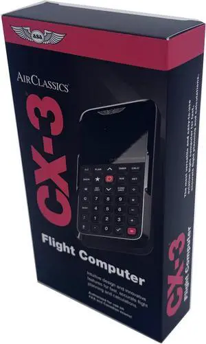 CX-3 Flight Computer  Advanced Electronic E6B for Accurate Flight Planning and FAA Exam Preparation
