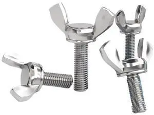 304 Stainless Steel Wing Butterfly Screws Bolts,Wing Bolt,Machine Fastener,Thumb Hand Screws for Electronic Equipment (1/4" - 20 x 1,30)