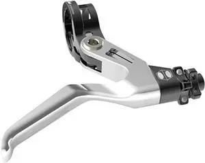 One Genius BMX Brake Lever with Cla Three Cold Forged V-Point Reversie Flip Bicycle Brake Levers Adjustae Reach for Precision Control, Anodized with Laser-Etched Graphics Finish
