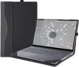 Laptop Cover Case for OmniBook X Flip 16 inch NGAI 16-as 16-ar & for OmniBook7 Flip 16-au Sleeve,PU Leather Protective Shell Detachae Notebook PC Bag Accessories (Dark Grey)