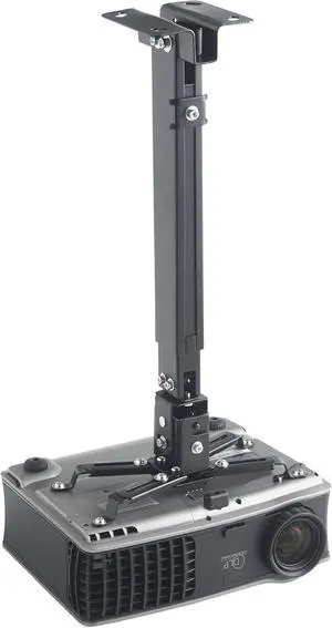 Universal Projector Ceiling Mount, Adjustae Height up to 25.5 inches, Swivels 30 Degrees & Tilts 15 Degrees