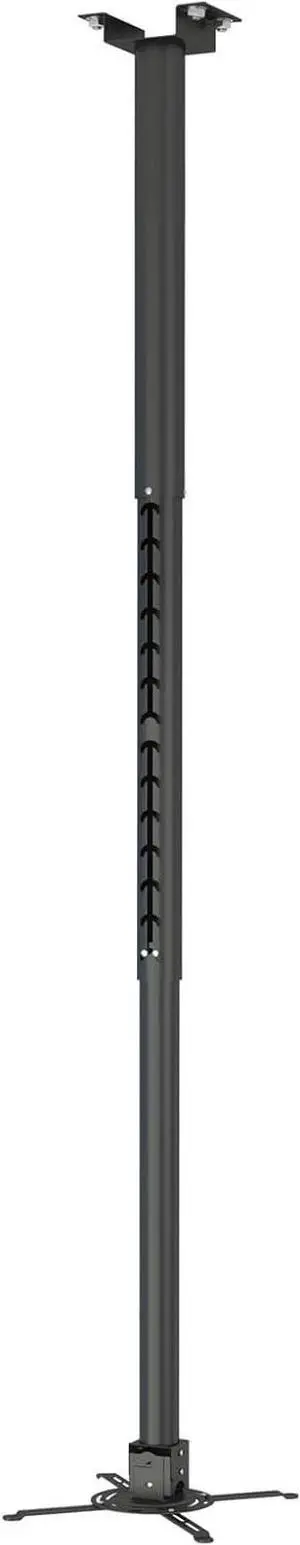 Projector Mount, 42.5 inch to 59 inch Adjustae Height ,Universal Full Motion Ceiling Brat 22lb Max Weight and tendae Arms Tilt Rotating Swivel Mount for Home and Office Projector ack