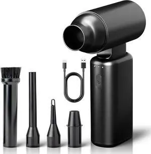 XP500 Electric Coressed Air Duster - Powerful 3-Speed ower up to 130000 RPM for Gamers, Caers, Artists, Auto Detailers - Rechargeae, Handheld Multi-Use for Cleaning, Inflating, & Drying