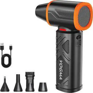 V40 Coressed Air Duster-270000RPM 350G Super Power Electric Air Duster, 10000mAh Cordless Rechargeae Brushless Motor Air Duster, Stepless-Adjustae Air ower for PC, Keyboard, Home, Car