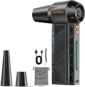 Coressed Air Duster, 300000RPM Powerful Electric Air Duster Rechargeae with LED Light and Brushless Motor, 4-Gear Cordless Mini Air ower for Keyboard, Couters, Car, Outdoors (ack)