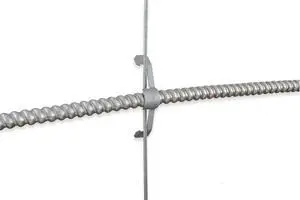 Conduit Cae Support Clip to Ceiling Wire, Threaded Rod & Flanges. Heavy Duty Spring Steel Clip / 100 Pack