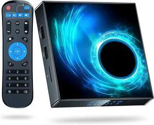 Android TV  4GB RAM 128GB ROM, 2025 Android TV  10.0 with Max Storage, 4K 6K Smart  Allwinner H616 3D H.265 2.4G/5G Dual-Band Wi-Fi uetooth 100M Ethernet Smart  for TV