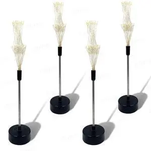 4 Pack Firework Centerpiece Lights,120 LED Fairy Light Banquet Tae Centerpiece Lighting Decoration Star Pyrotechnics, Spirit Tree with Remote, for Chrias Party Indoor Decor Gift