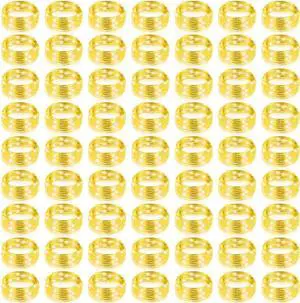 150 Pack LED Fairy Lights Battery Operated String 3 Speed Modes 7 Ft 20 LED Starry Wedding Decoration Waterproof Wire Twinkle Light for DIY Jar Bedroom Chrias (Warm White)