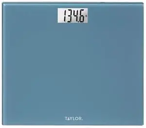 Digital Extra-Wide Extra High 500lb Capacity Bathroom Scale for Body Weight, Accurate High Precision and Ultra Wide Platform, Digital Weighing Machine for People, Easy-to-Read, Slate Blue