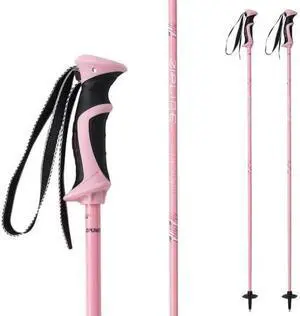 Zipline Lollipop 14.0 Graphite Carbon Composite Ski Poles  Lightweight, Durable, All-Mountain  Ergonomic Grip, Vibration Dampening, Ideal for Groomers and Freestyle. Choice of Skiers