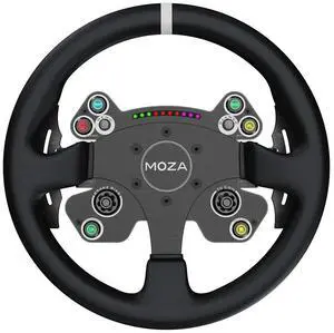 CS V2 Racing Wheel for PC Gaming Steering Wheel, 13 Inch Aviation Grade Aluminum Alloy Rim, Carbon Fiber paddles, RGB Indicator, Pressable Joysticks and customizable controls