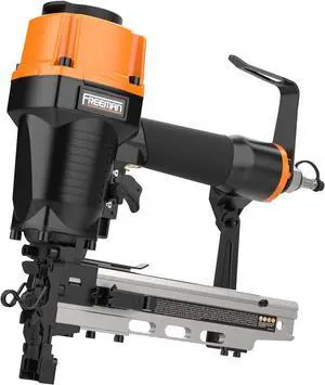 Freeman PFS105 Pneumatic 10.5-Gauge 1-9/16" Fencing Stapler With Adjustable Metal Belt Hook And Case Freeman PFS105 Pneumatic 10.5-Gauge 1-9/16" Fencing Stapler With Adjustable Metal Belt Hook And Case