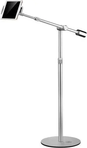 suptek Aluminum Tablet Floor Stand 360° Flexible Height Adjustable Cell Phone Holder Mount for iPad, iPhone, , and More 4.7-11 inch Devices, Good for Bed, Kitchen, Office suptek Aluminum Tablet Floor Stand 360° Flexible Height Adjustable Cell Phone Holder Mount for iPad, iPhone, , and More 4.7-11 inch Devices, Good for Bed, Kitchen, Office
