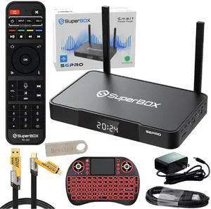 Besttop S6 Pro 2025 SuperBox for Smart TV, Wireless Voice Remote Included, 1000M Ethernet Port Fast Speed S6pro Super Box with Voice Remote, 4GB RAM+32GB Storage Easy Setup Guide by Seller