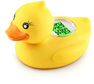 YEVYO Baby Bath Thermometer - Smart Bath Duck Thermometer with Accurate Water Thermometer Sensor - Infant Safety Bath Essentials for Newborn - Yellow YEVYO Baby Bath Thermometer - Smart Bath Duck Thermometer with Accurate Water Thermometer Sensor - Infant Safety Bath Essentials for Newborn - Yellow