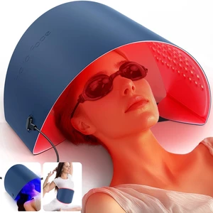 YEVYO Led Face Mask Light Therapy, Red Light Therapy Mask for Face Neck and Body, Red for Facial Winkles Acne and Muscle Pain Relief - 30.8" x 11.8" YEVYO Led Face Mask Light Therapy, Red Light Therapy Mask for Face Neck and Body, Red for Facial Winkles Acne and Muscle Pain Relief - 30.8" x 11.8"