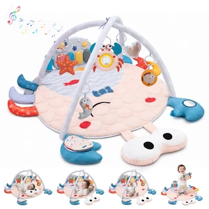 YEVYO Baby Play Mat & Musical Activity Gym, Kick Piano with 200 Songs & Sensory Toys, Washable Baby Floor Mat for Tummy Time & Crawling Crab Design YEVYO Baby Play Mat & Musical Activity Gym, Kick Piano with 200 Songs & Sensory Toys, Washable Baby Floor Mat for Tummy Time & Crawling Crab Design
