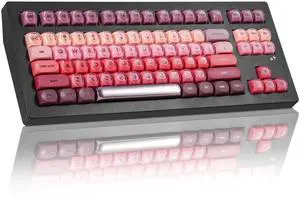 ZORNHER CG870 Foundation Keyboard,80%Pink Gaming Keyboard,TKL Creamy Keyboard,Double Shot Keycaps,Creamy Sounding Linear Switches,Cute Jelly HOA Keycaps, Lipstick ZORNHER CG870 Foundation Keyboard,80%Pink Gaming Keyboard,TKL Creamy Keyboard,Double Shot Keycaps,Creamy Sounding Linear Switches,Cute Jelly HOA Keycaps, Lipstick