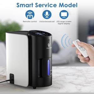 Monport | Adjustable Oxygen Concentrator 1-7L/min with Nebulizer - 35%-90% Concentration, 48dB Quiet, Remote Control & Timer for Office/Home/Travel