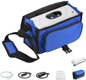 Monport|Portable Oxygen Concentrator for Travel & Outdoors - 3L/min, 30.5% Pure Oxygen, Rechargeable Battery, Car Adapter, Lightweight (3.3lb) - Camping, Hiking Accessory|Varon VL-2