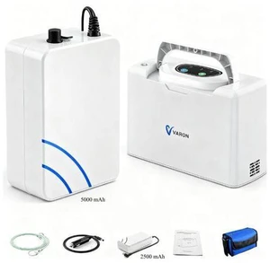 Varon|2-Battery Combo|Portable Oxygen Concentrator with 2500mAh+2500mAh Batteries, 3 Hrs Extended Use, 3L/min, for Travel, Outdoor Varon|2-Battery Combo|Portable Oxygen Concentrator with 2500mAh+2500mAh Batteries, 3 Hrs Extended Use, 3L/min, for Travel, Outdoor