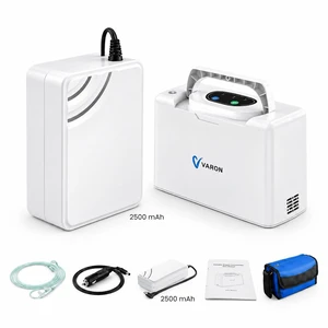 Varon|2-Battery Combo|Portable Oxygen Concentrator with 2500mAh+2500mAh Batteries, 3 Hrs Extended Use, 3L/min, for Travel, Outdoor Varon|2-Battery Combo|Portable Oxygen Concentrator with 2500mAh+2500mAh Batteries, 3 Hrs Extended Use, 3L/min, for Travel, Outdoor