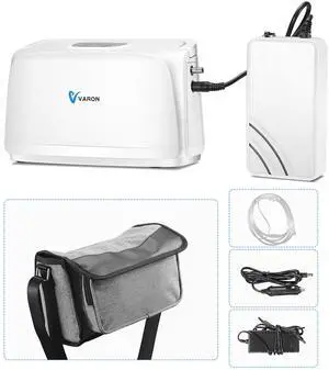 Monport Portable Oxygen Concentrator 3LB Lightweight, 32.5% O2, 55dB Quiet, 3 Power Modes for Camping Travel
