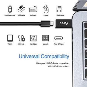 DIXSG USB 3.1 GEN 2 Male to Type-C Female Adapter, Support Double Sided 10Gbps Charging & Data Transfer, USB A to USB C 3.1 Converter