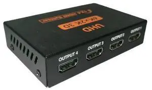 hdmi splitter 1-to-4 4k HDMI 1-to-4 screen splitter 1-in 4-out 1-in 4-out high-definition crossover One-to-four 4K distributor + US standard hdmi splitter 1-to-4 4k HDMI 1-to-4 screen splitter 1-in 4-out 1-in 4-out high-definition crossover One-to-four 4K distributor + US standard