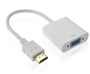Network set-top box player, projector display, HDMI to VGA bus high-definition converter WHITE