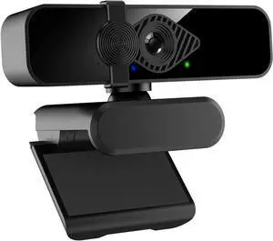 WISDUM 2K Webcam for PC, 85° View USB Computer Camera, with Noise Canceling Microphone & Privacy Cover, HD Web Camera for Desktop Laptop Monitor Mac Streaming, Gaming & Video Calling Webcam
