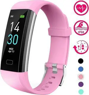 WISDUM Fitness Tracker, Activity Tracker Watch With Heart Rate Monitor, Message Notification, Waterproof IP68 Pedometer With Step Counter Sleep Monitor Calorie Counter For Android & IPhone