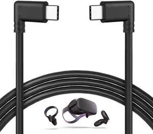 10Feet / 3M Oculus Quest Cable, USB C to USB Type C Cable 3A 90 Degree Type C Quick Charge Cable for Oculus Quest Link VR Quick Charge Cable for Phone Tablet Oculus Link Headset Cable (10ft)d