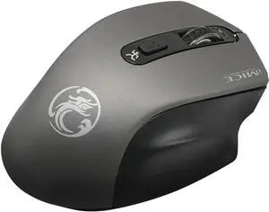 WISDUM  Ergonomic Wireless Silent PC Mouse - 2.4Ghz Wireless Mouse, 1600 dpi Dpi Three-Speed Adjustment, Comfortable to Hold Pc Gaming Mice, Smart and Point-Saving Home Office Accessories