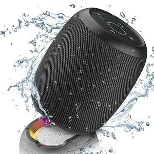 Bluetooth Speaker, Outdoor Portable Bluetooth Speaker with Lights Rich Stereo Bass, IP67 Waterproof Outdoor Speaker, Wireless Speaker, 24H Playtime,Dual Pairing, Beach,Travel, Hiking