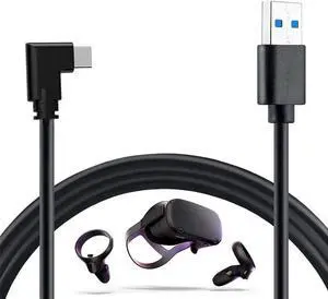 USB A to USB Type C Cable 13FT / 4M, Compatible with Oculus Quest Link Cable,10Gpbs High Speed Data Transfer & Fast Charging Cable for Quest Link Steam VR Headset and Gaming PC and All Type C Devices