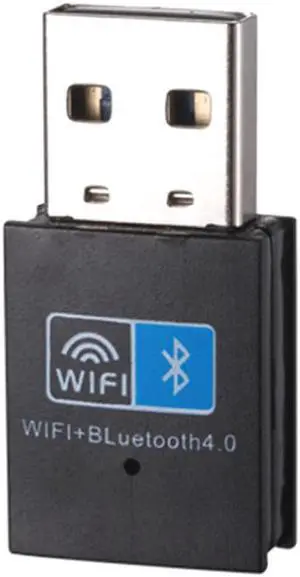 USB WiFi Bluetooth Adapter 150Mbps Network Card Wireless Dongle Bluetooth 4.0 Portable Mini AP for PC Laptop Desktop 2.4GHz Band 802.11N Compatible with Windows 10 8 7 XP Vista Mac Linux