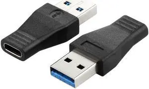 WISDUM  USB C to USB 3.0 Adapter, 2-Pack USB 3.1 Type C Female to USB 3.0 A Male Adapter Converter Support Data Sync and Charging