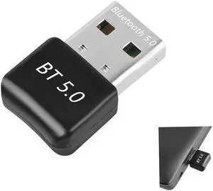 WISDUM  Wireless USB Bluetooth Adapter 5.0 for Computer Mini Bluetooth Dongle Music Adapter PC Bluetooth Receiver Transmitter Compatible with Windows 7/8/8.1/10