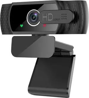 1080P Webcam with Microphone - FHD Web Cam with Privacy Cover, Plug and Play USB Web Camera for Desktop & Laptop Video Conferencing/Calling/Skype/YouTube/Zoom/Facet