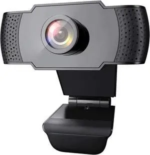 1080P Webcam with Microphone,  USB 2.0 Desktop Laptop Computer Web Camera with Auto Light Correction, Plug and Play [30fps], for Video Streaming, Conference, Game,Study, Skype/YouTube/Zoom